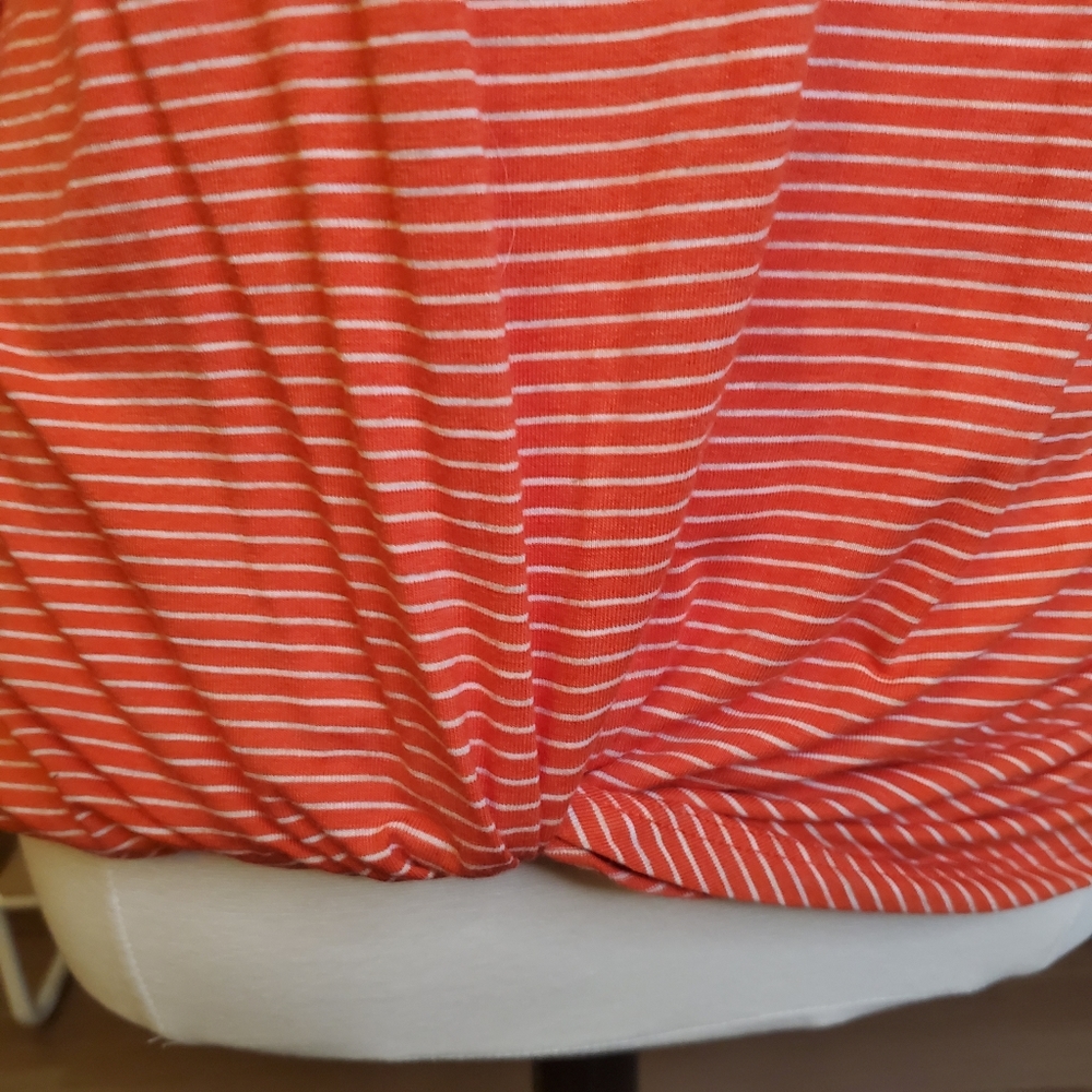 Fantastic Fawn Orange and White Long Sleeved Top - Picture 3 of 7